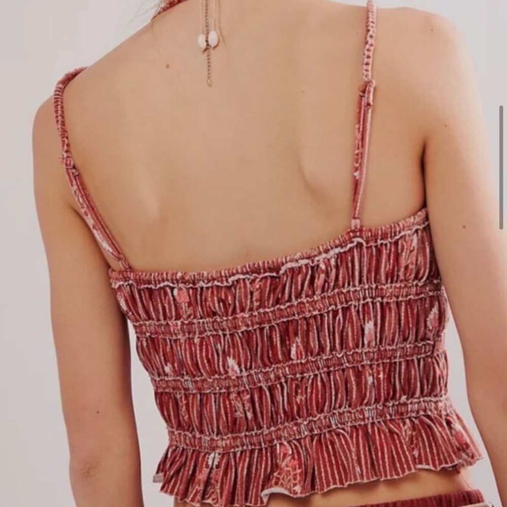 Free People Floral Ruffle Top - Picture 5 of 6